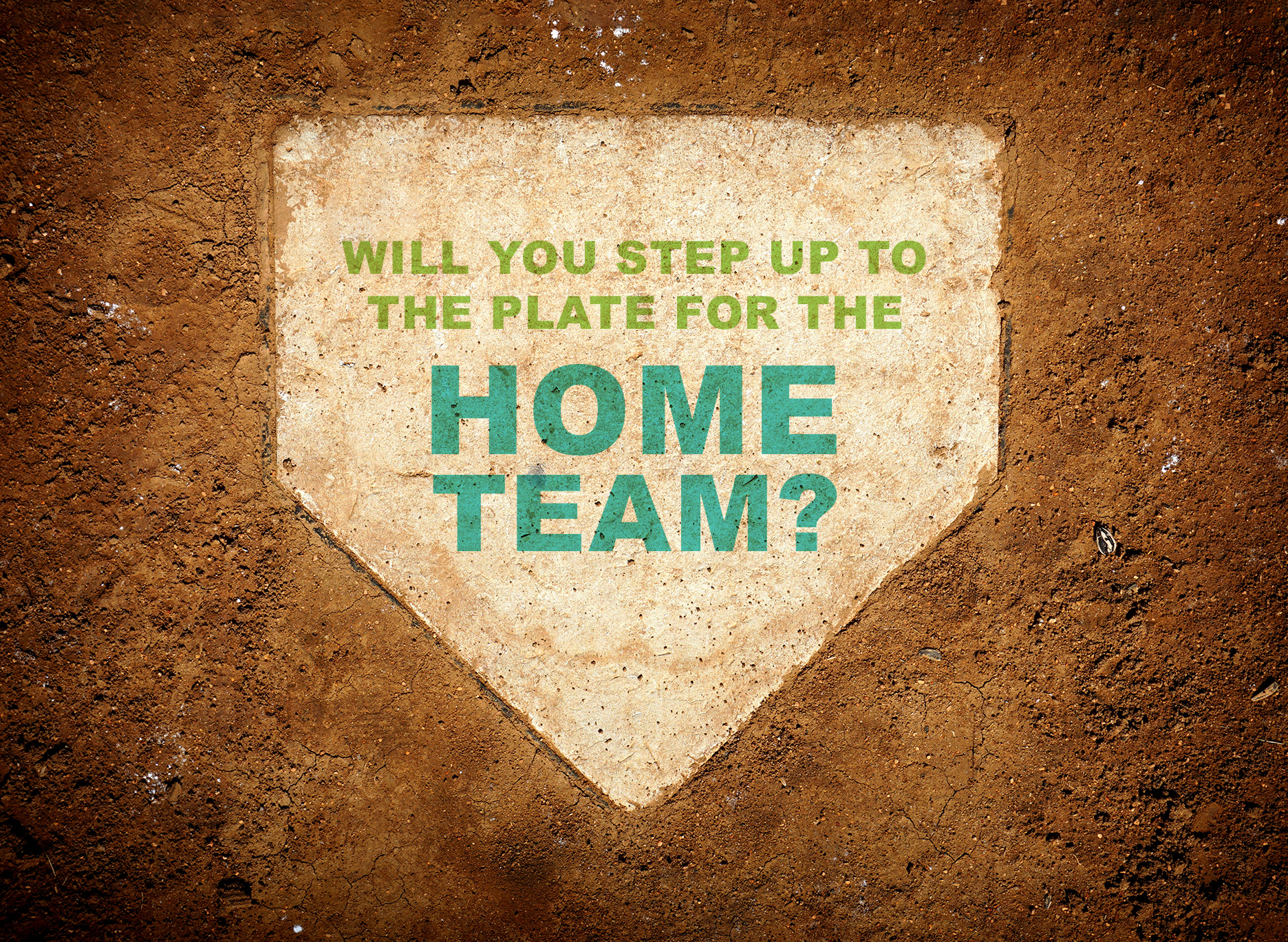 Photo of a home plate